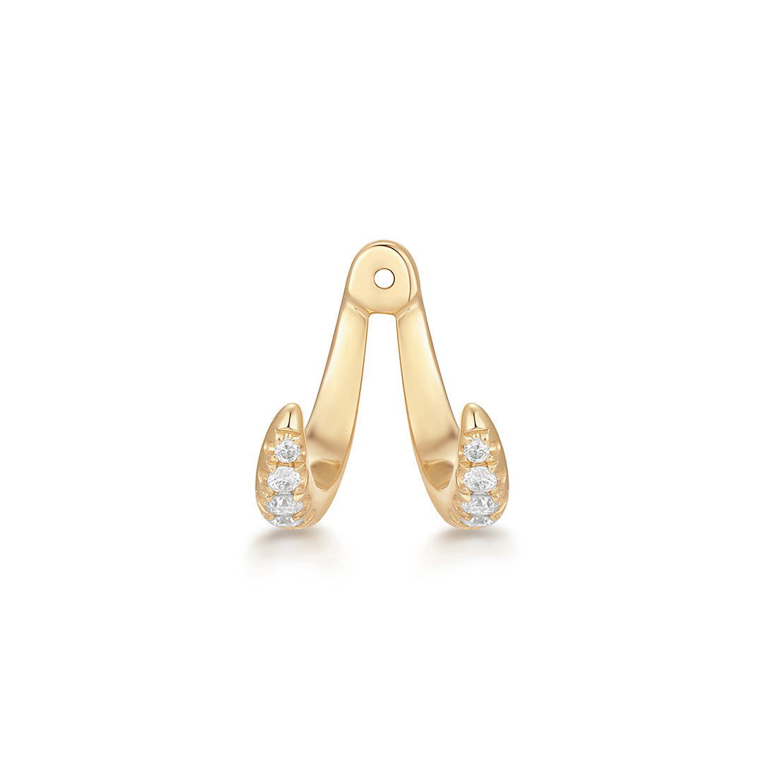 ASTORIA | Pear Lab Grown Diamond with Accents Threaded Flatback