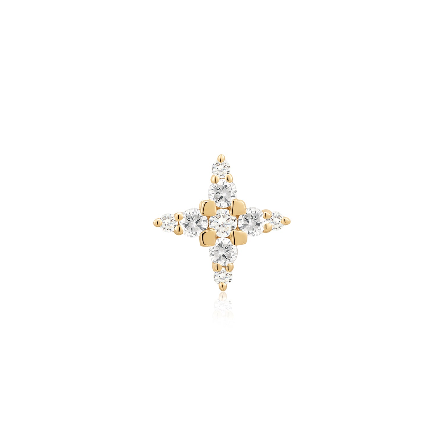ODESSA | Lab Grown Diamond 4-Point Star Threaded with Flatback