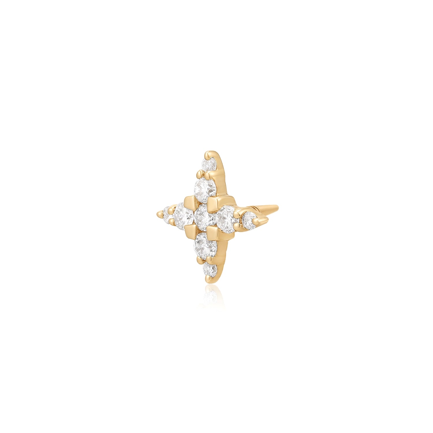 ODESSA | Lab Grown Diamond 4-Point Star Threaded with Flatback