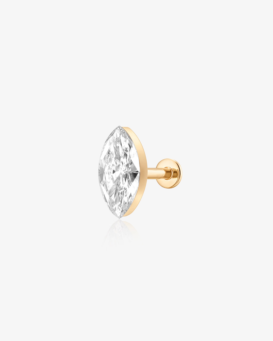 Marquise Lab Grown Diamond Flatback Stud