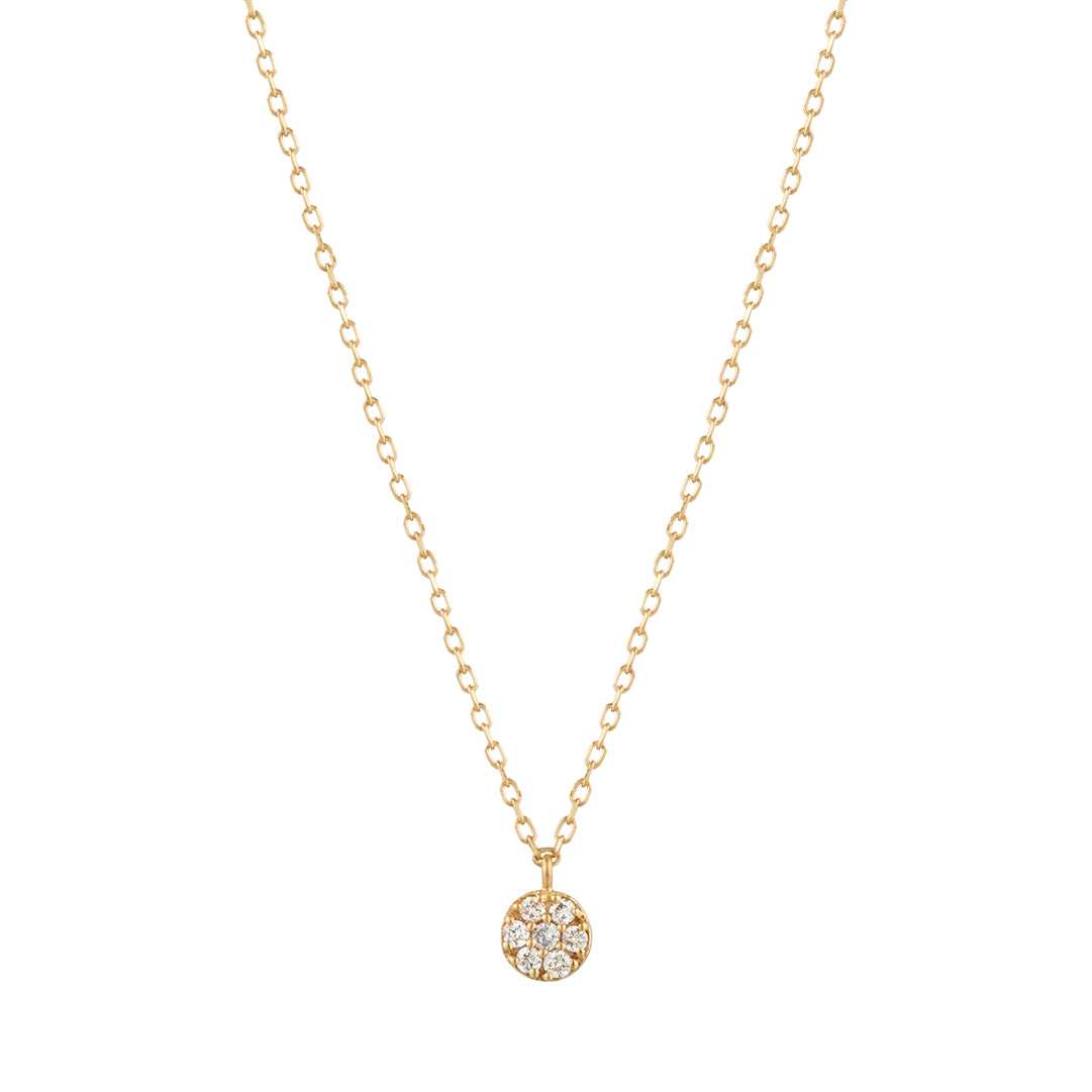 LILY | Diamond Disc Necklace