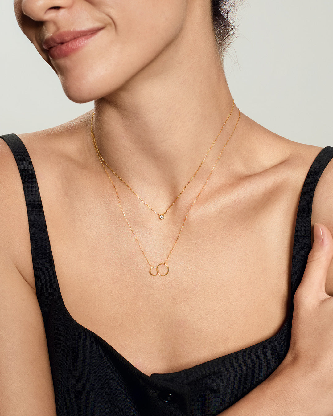 Bezel Solitaire Lab-Grown Diamond Necklace
