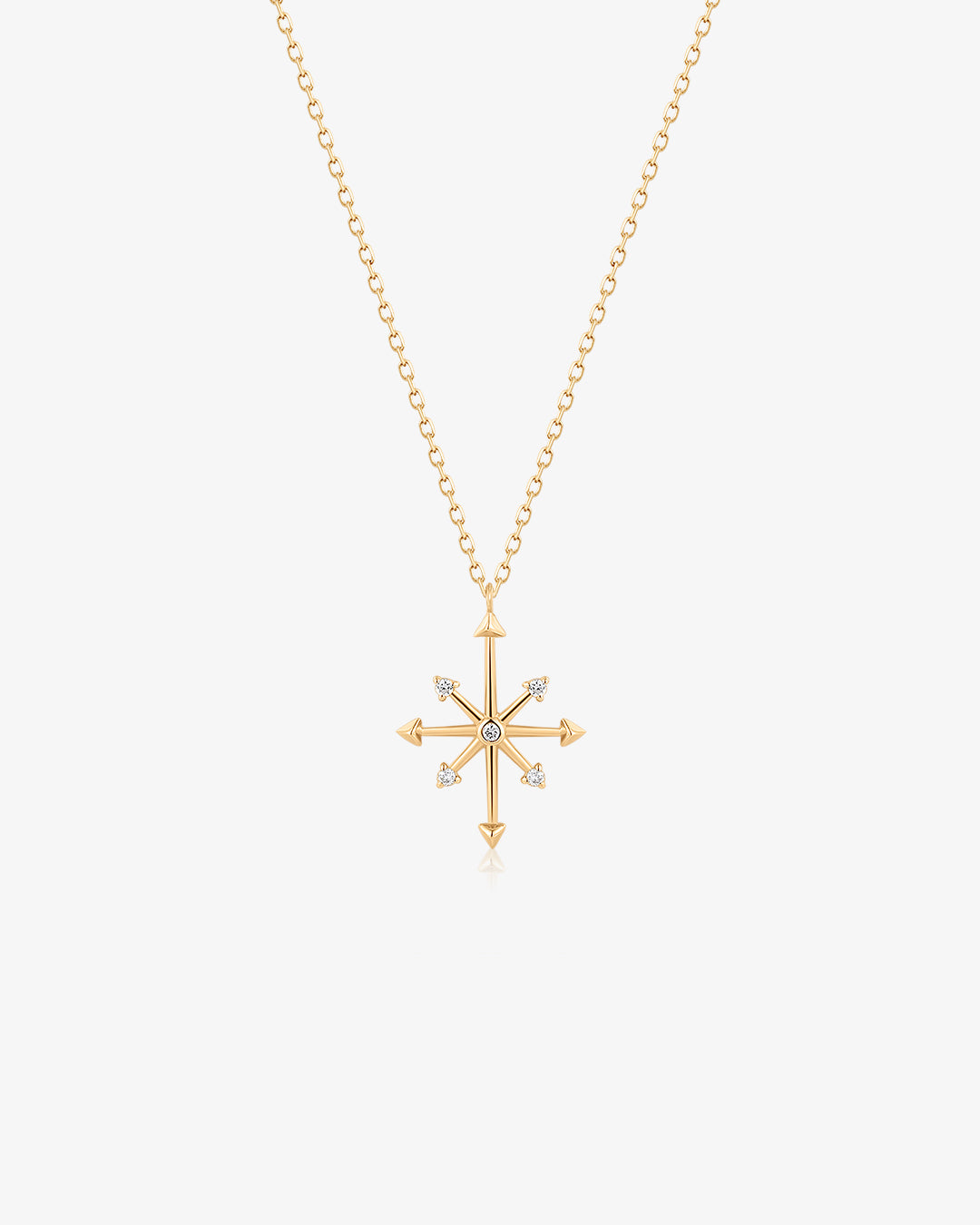 CANDIE | Diamond Octagram Star Necklace