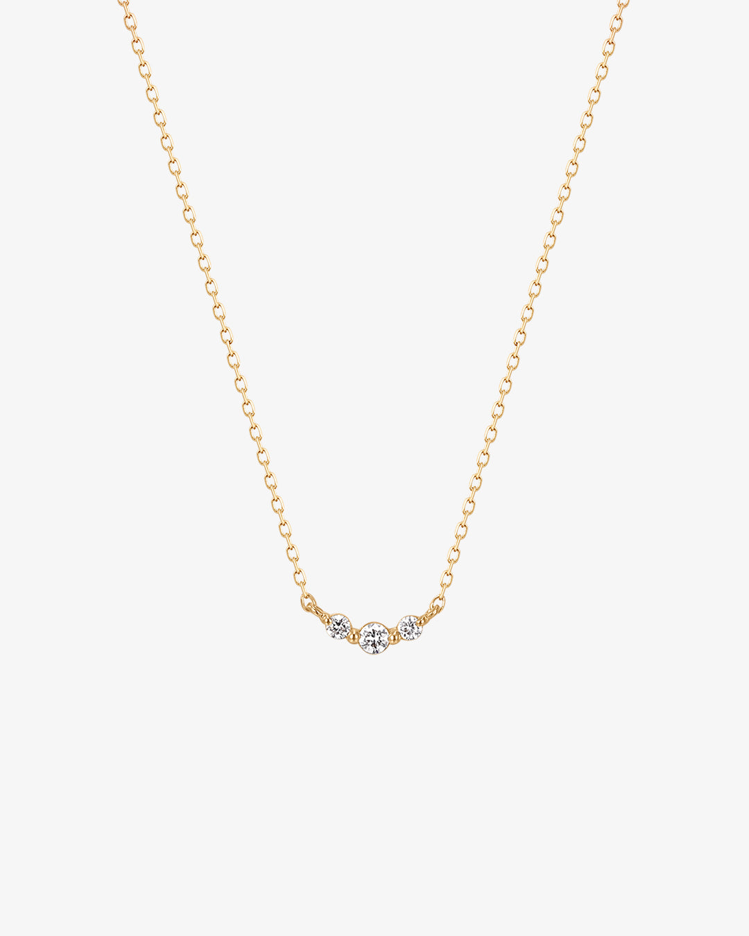 INEZ | Triple Diamond Necklace