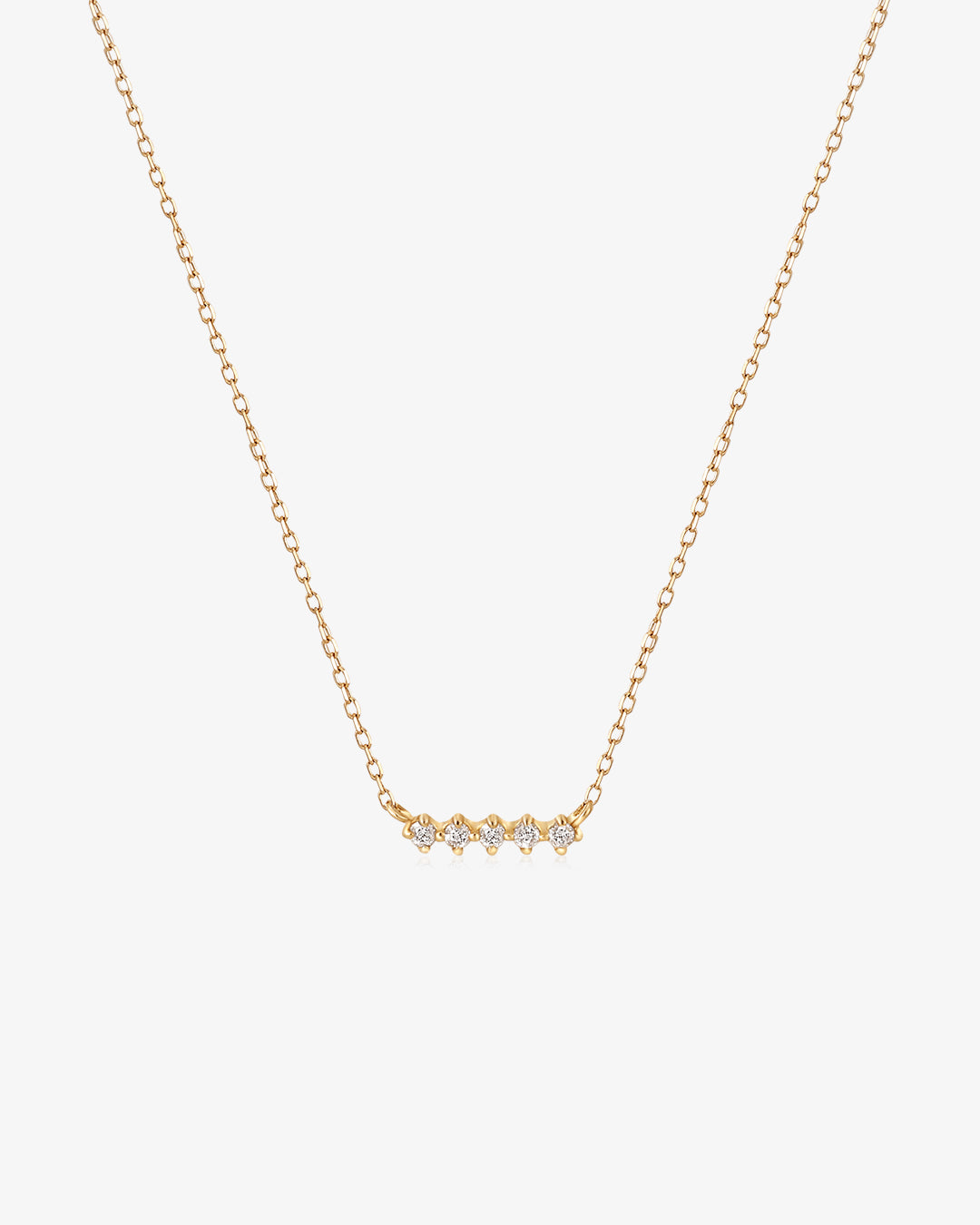 LUCKY | Lab Grown Diamond Wishbone Necklace