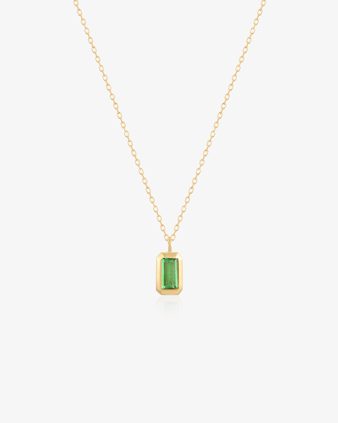 ASPEN | Tsavorite Bezel Necklace