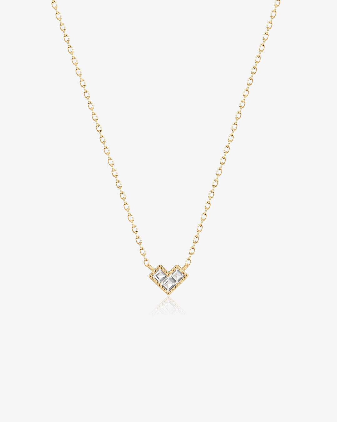 ADELAIDE | Triple White Sapphire Necklace