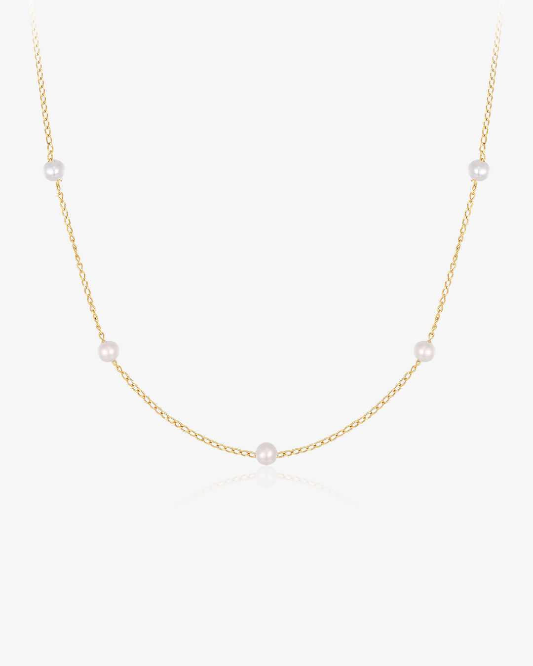 CAROLINA | Pearl Station Necklace