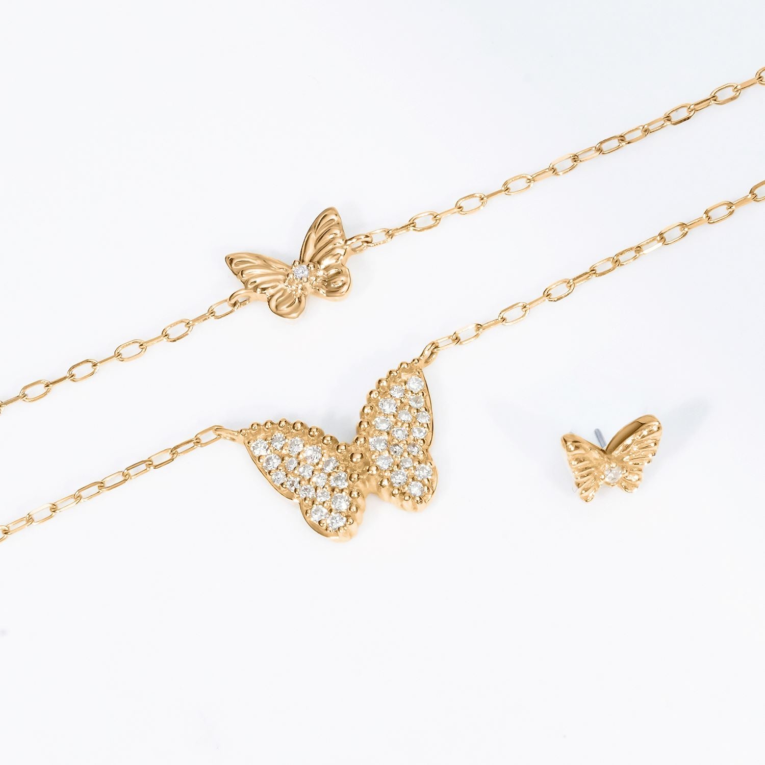 FABLE | Lab Grown Diamond Accent Butterfly Bracelet