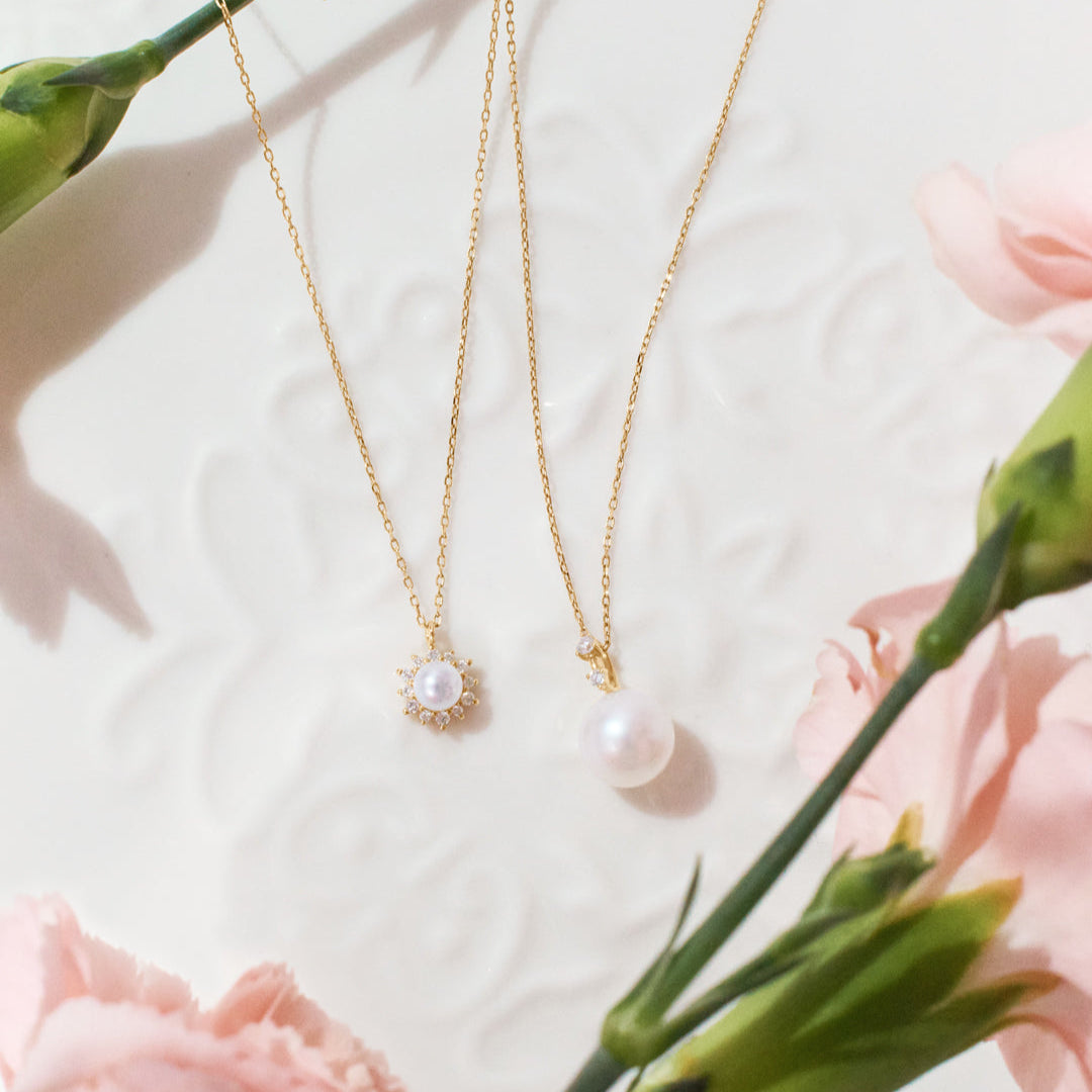 aurelie gi 14K gold pearl necklace