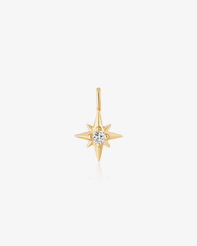 Eight-Point Star Diamond Charm