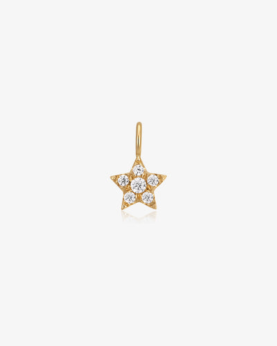 Pavé Diamond Star Charm