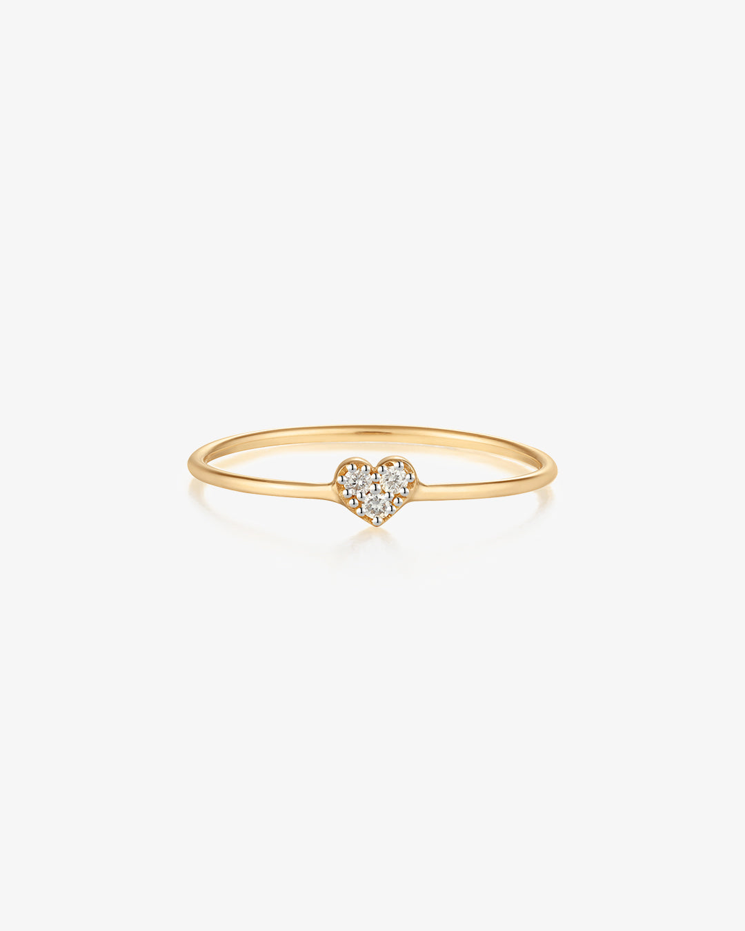 SOPHIE | Pave Diamond Heart Ring