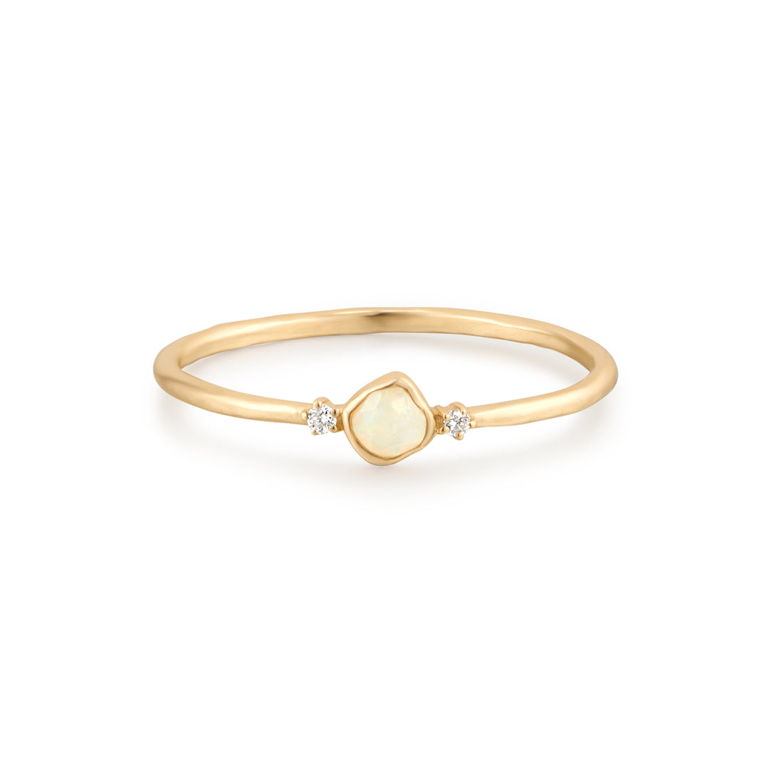 ELYSIA | Opal and Lab Grown Diamond Ring