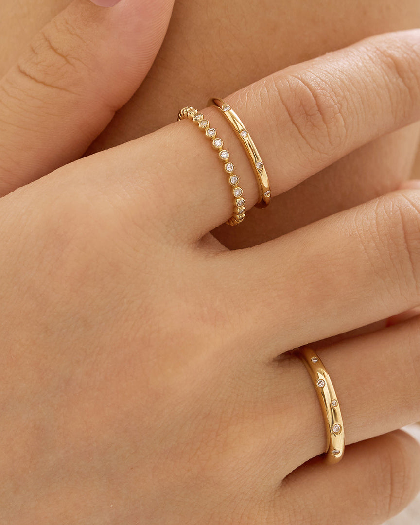 VIOLA | Lab Grown Diamond Beaded Band