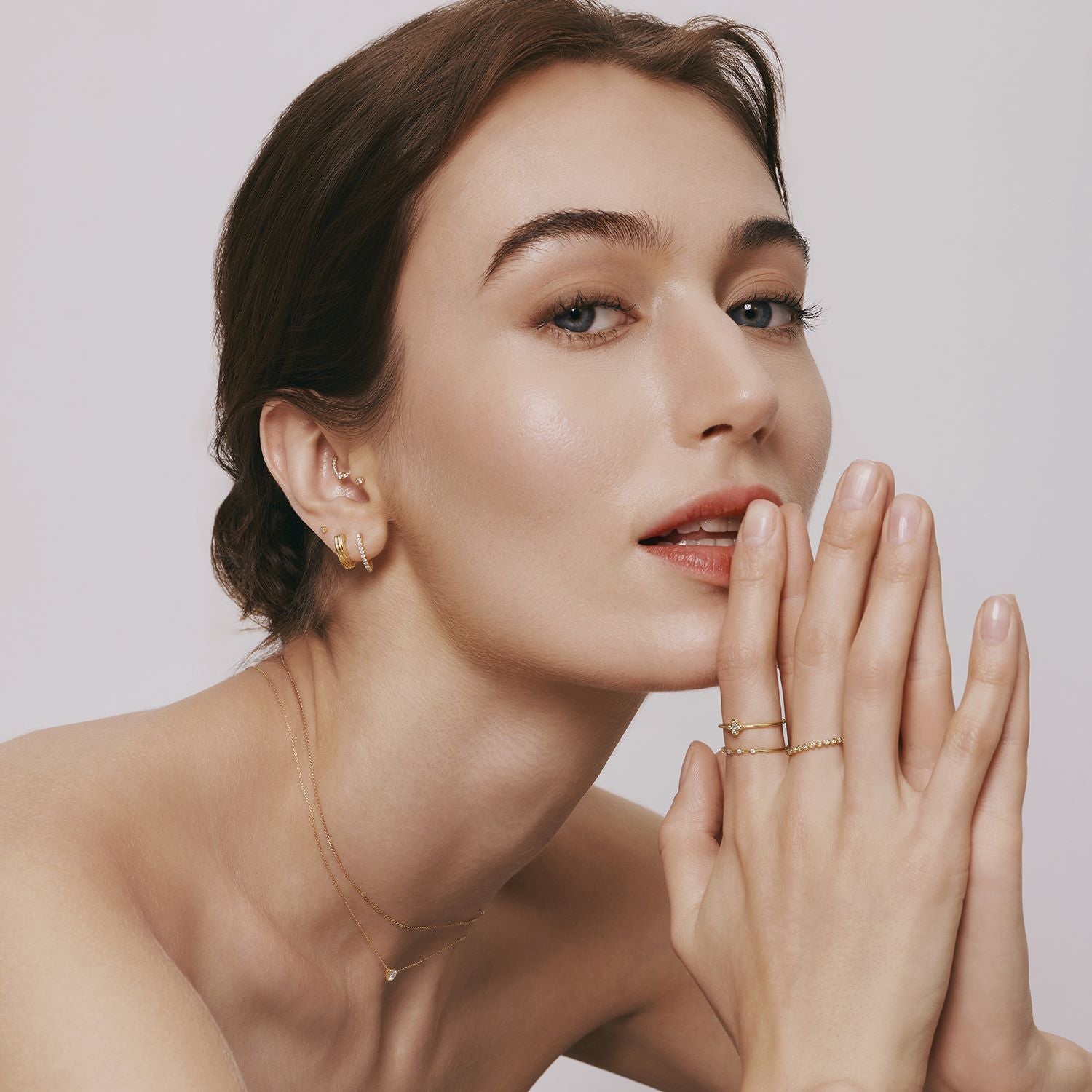 MALIKA | Triple Row Sleek Huggie