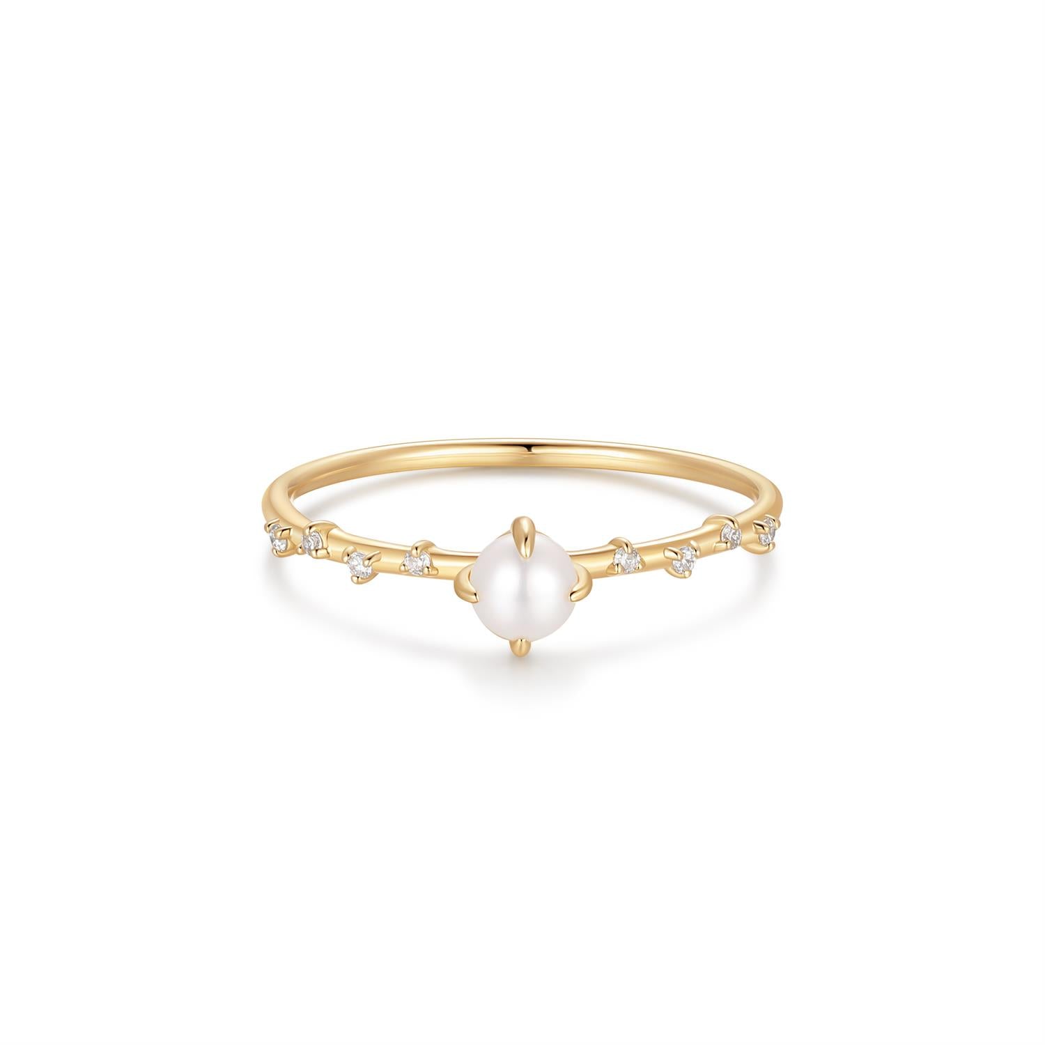 COLETTE | Pearl and Lab Grown Diamond Ring