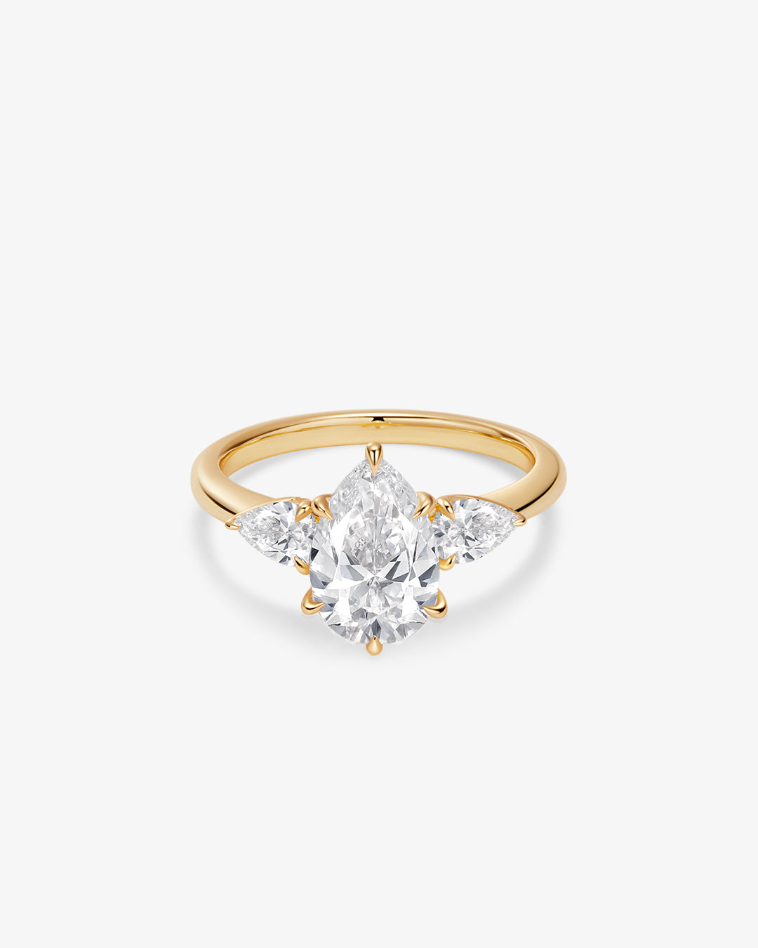 Pear Lab Grown Diamond Ring #7