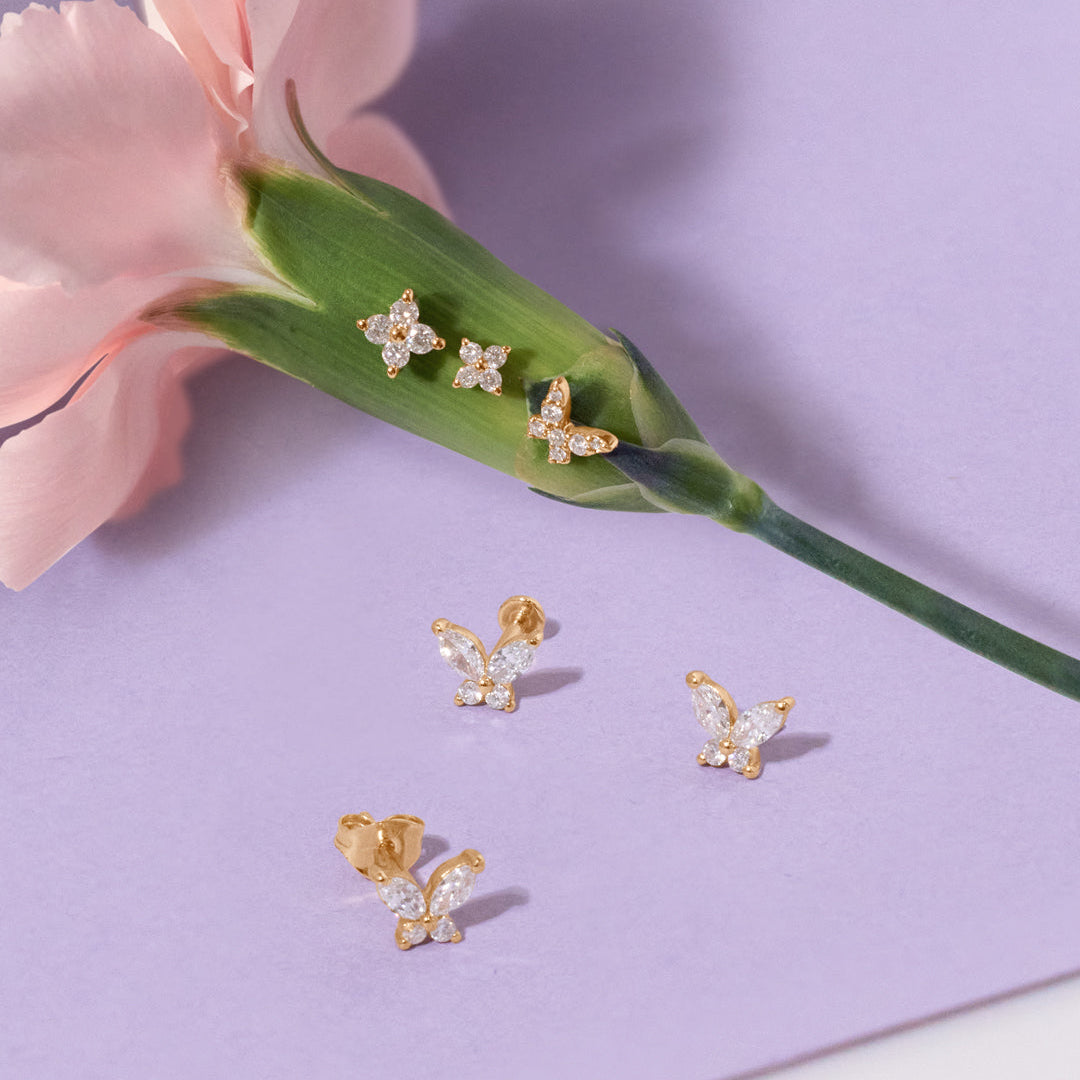 CAPELLA | Mini Pointed Star Threadless Flatback Earring