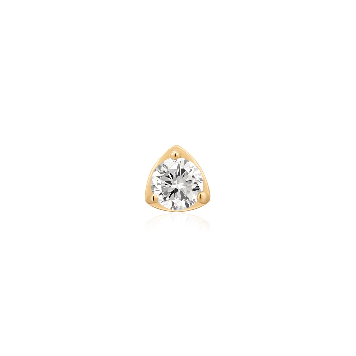 SERAPHINA | Lab Grown Diamond Threadless Flatback Earring