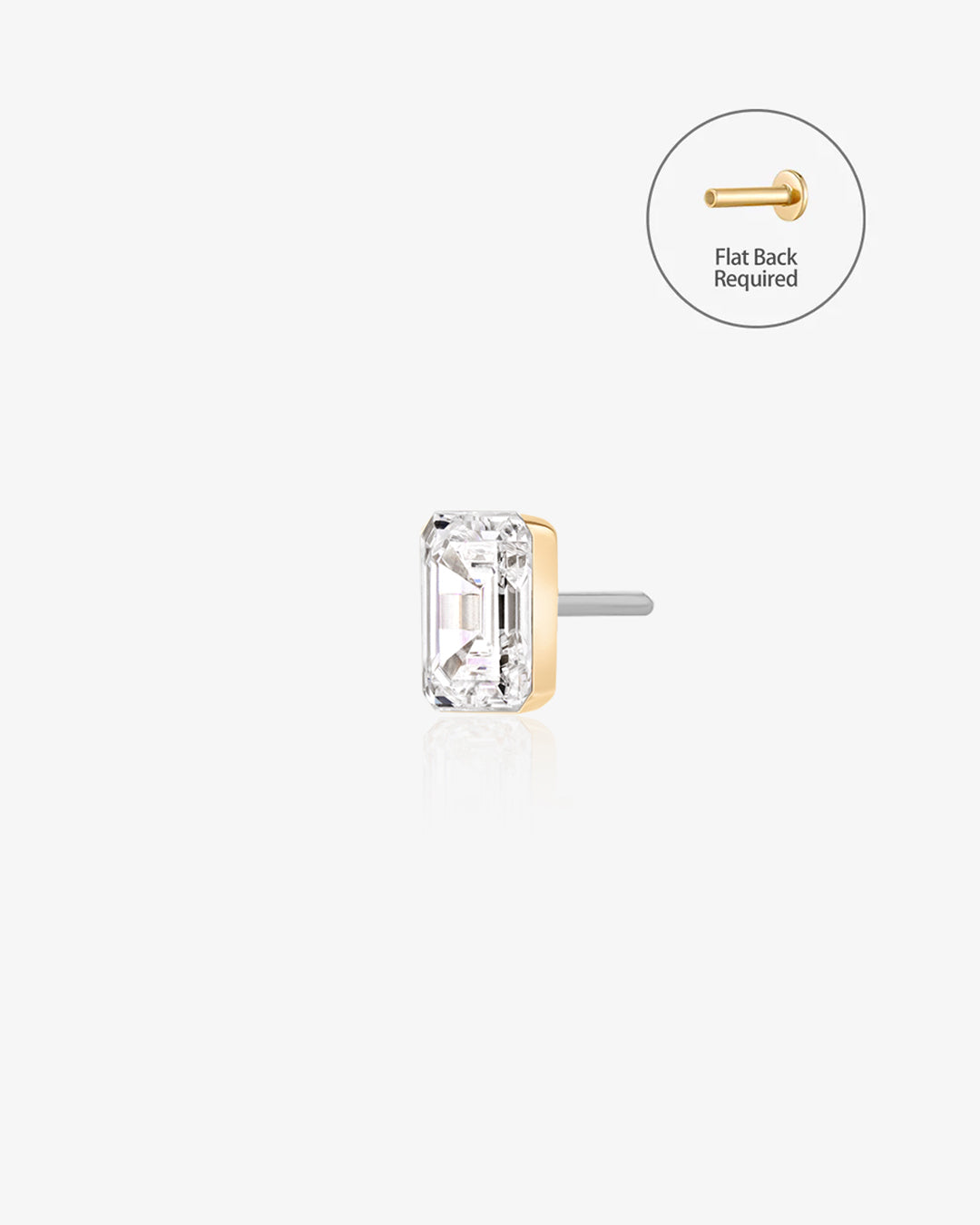 Baguette Lab-Grown Diamond Threadless End