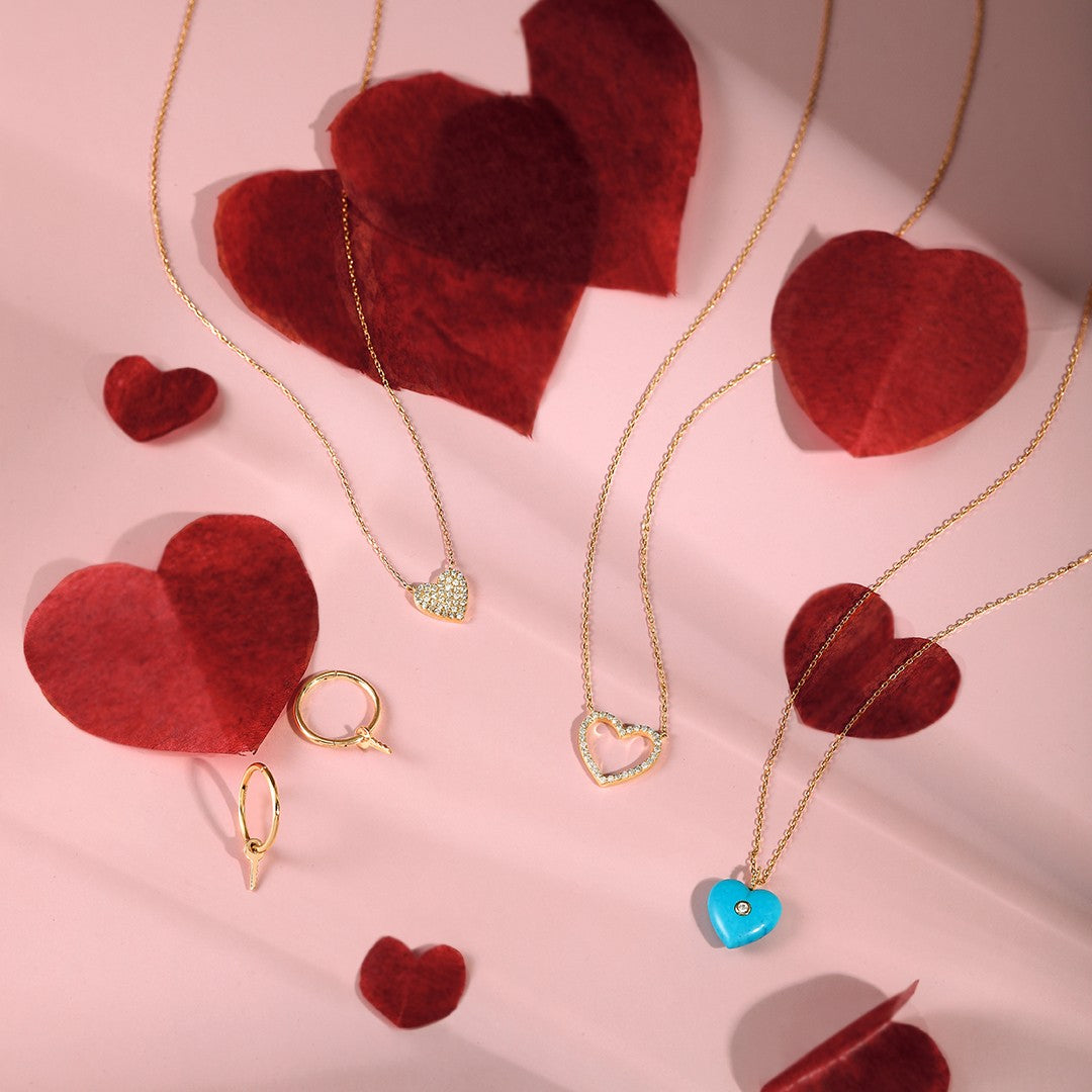 EMMA | Open Diamond Heart Necklace