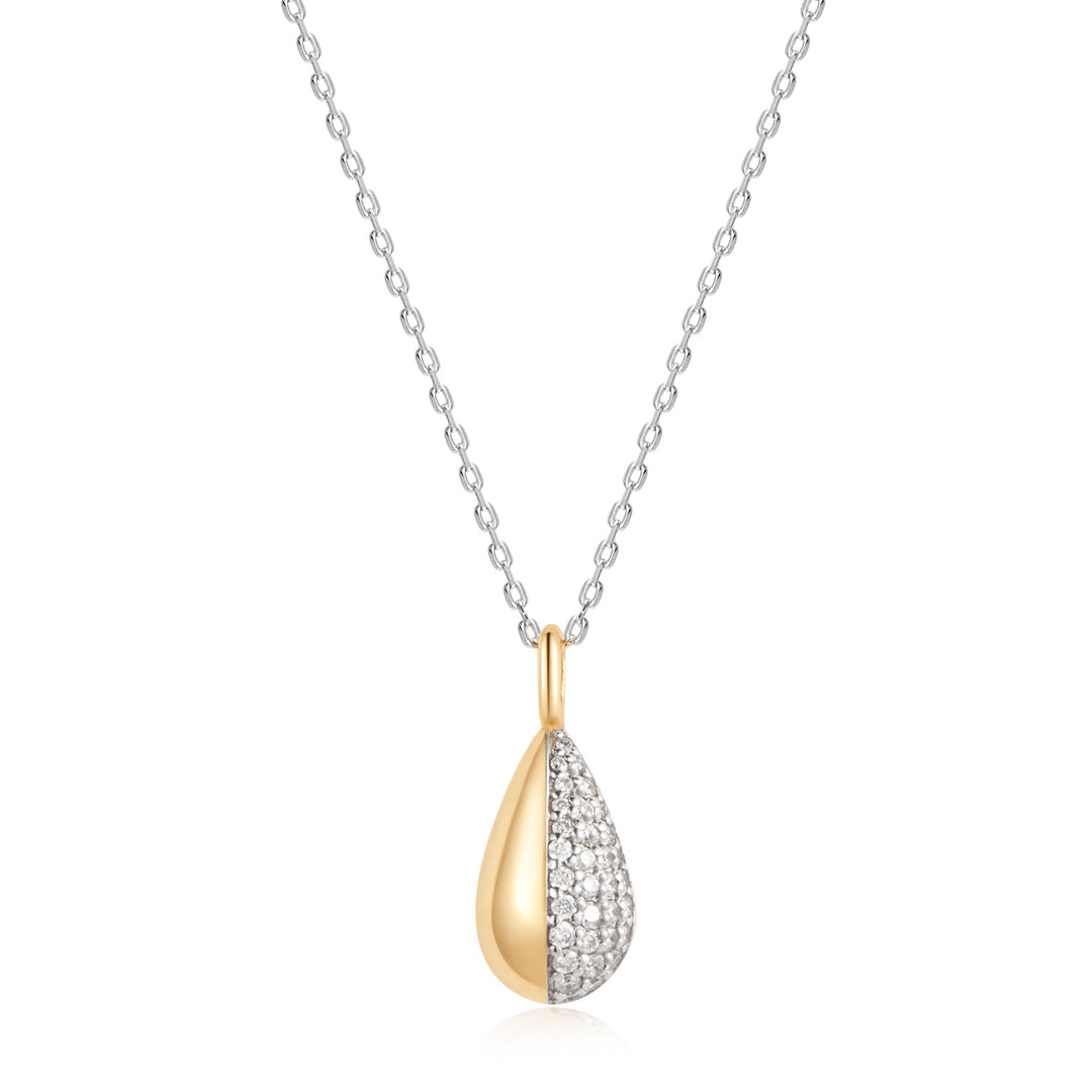 GILEA | Two-Tone Pave Lab Grown Diamond Necklace