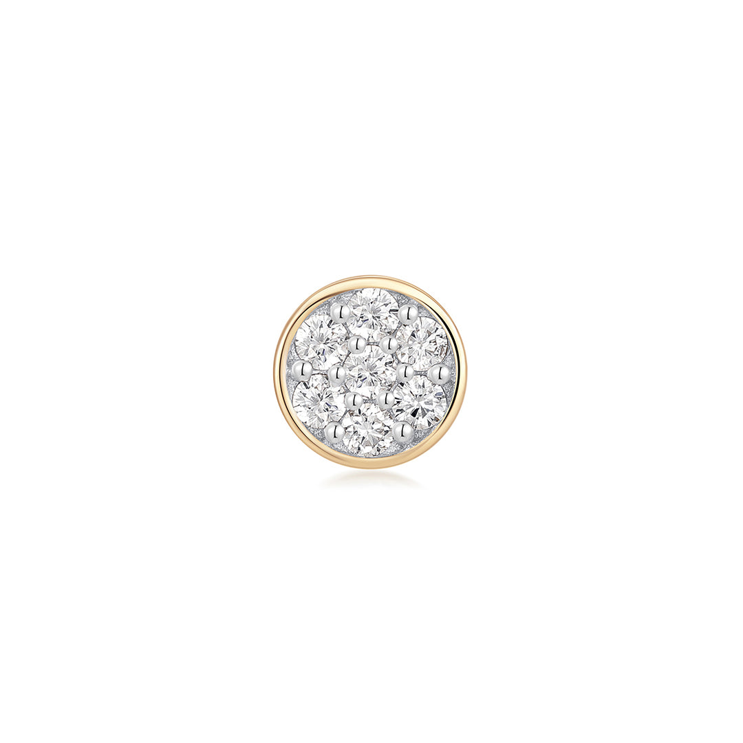 PRADIA | Lab Grown Diamond Threadless Flatback Earring