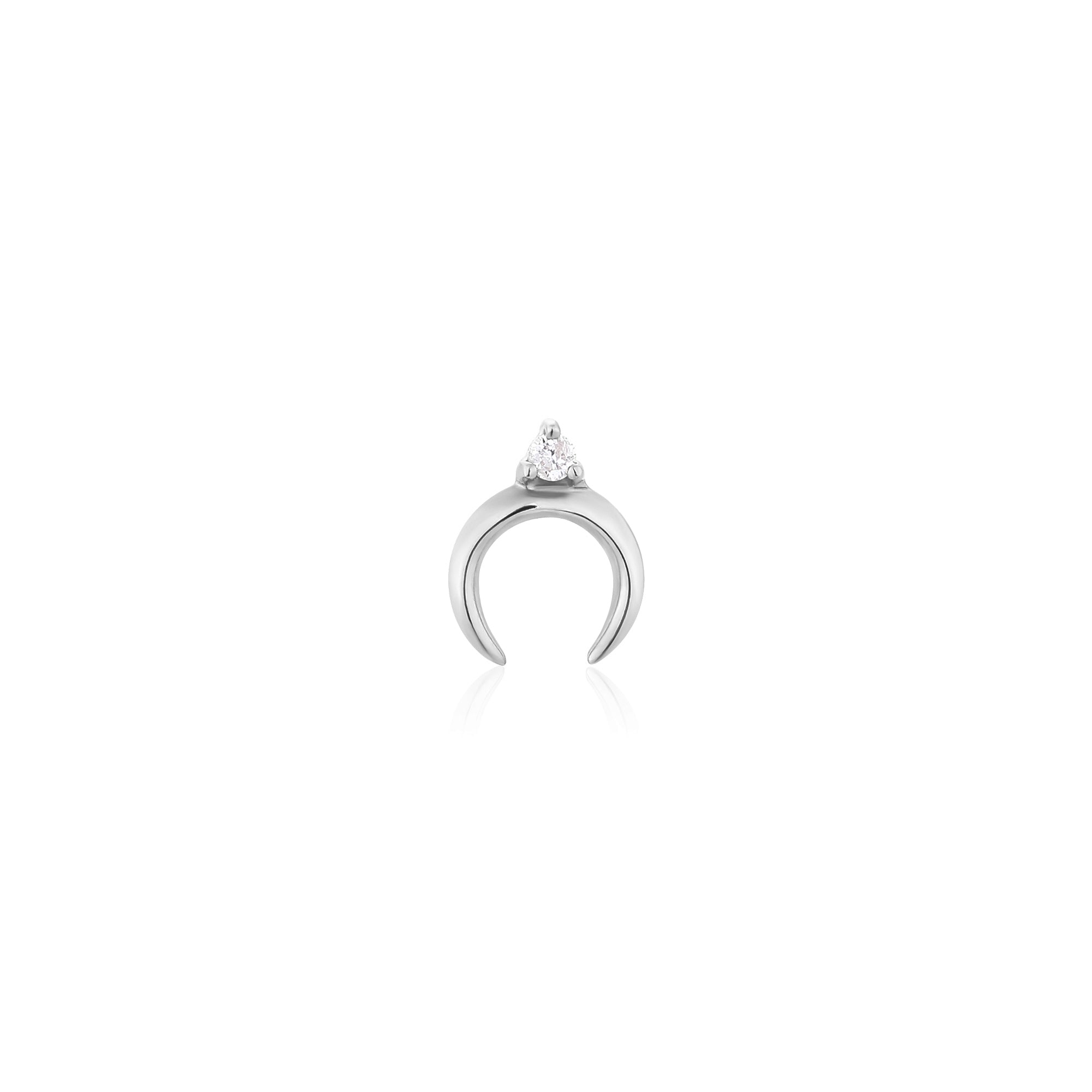 GLORIA | Diamond Arc Single Piercing Earring
