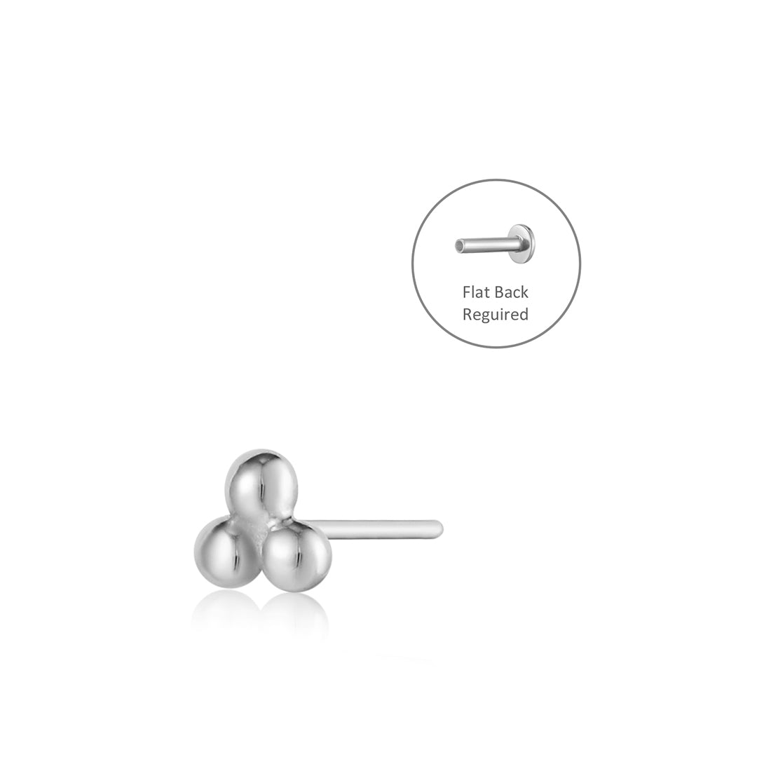 ARIA | Trio Dots Threadless Flatback Earring