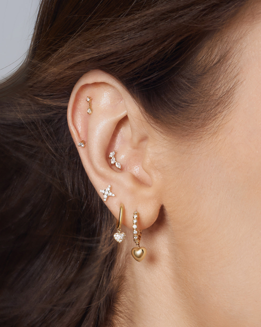 ODESSA | Lab Grown Diamond 4-Point Star Threaded with Flatback