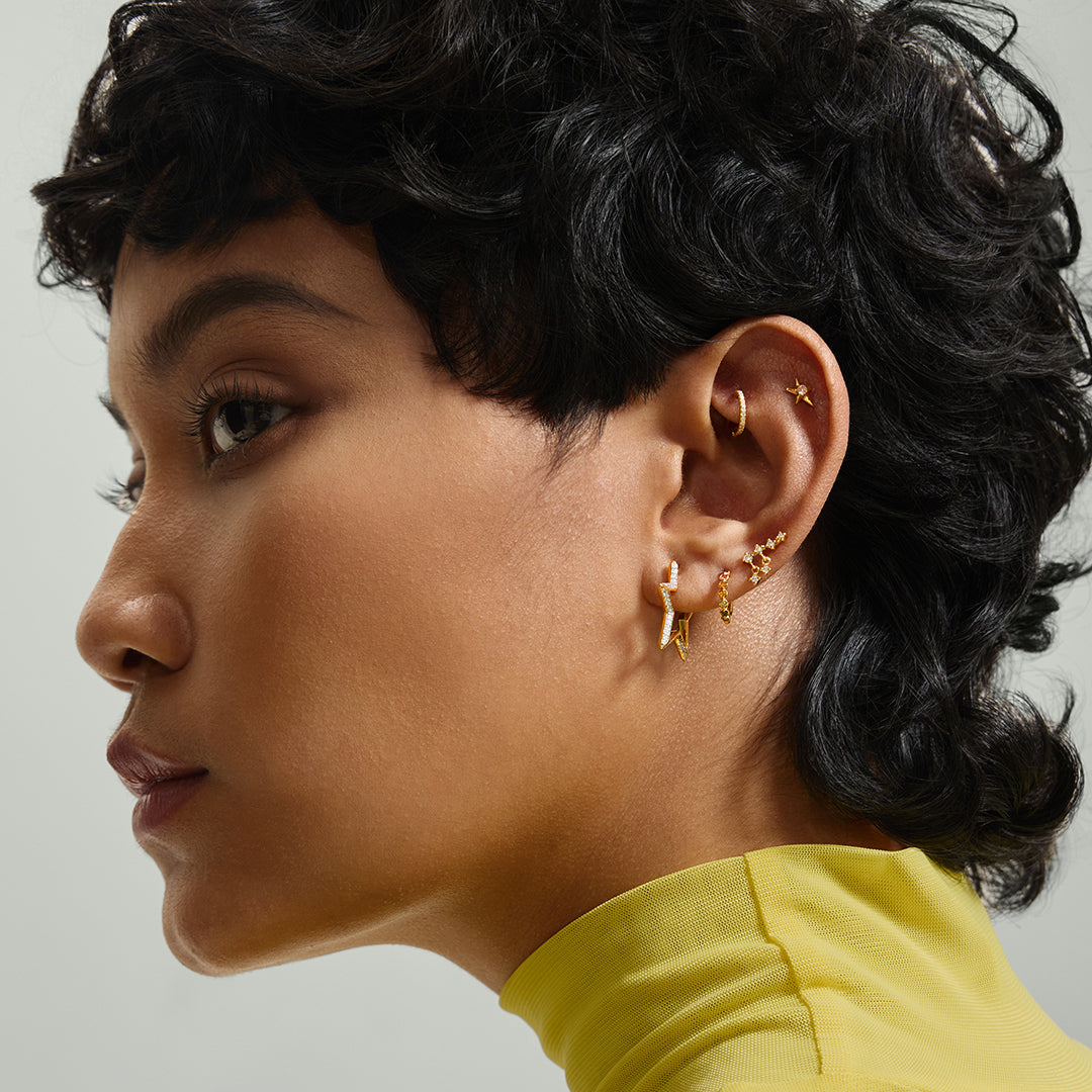 STARLING | Starburst LGD Threadless Flatback Earring