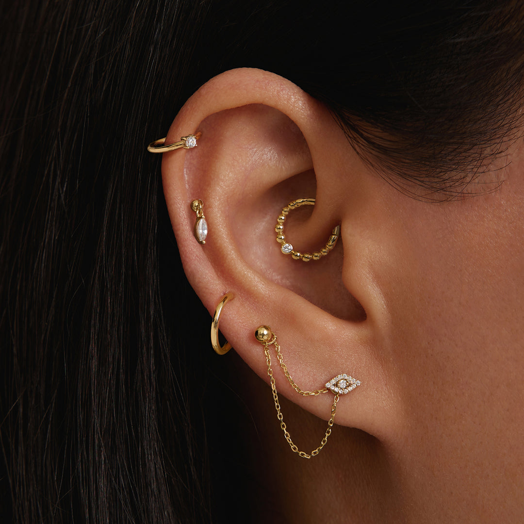 SPHERE | 3MM Round Threadless Flatback Earring