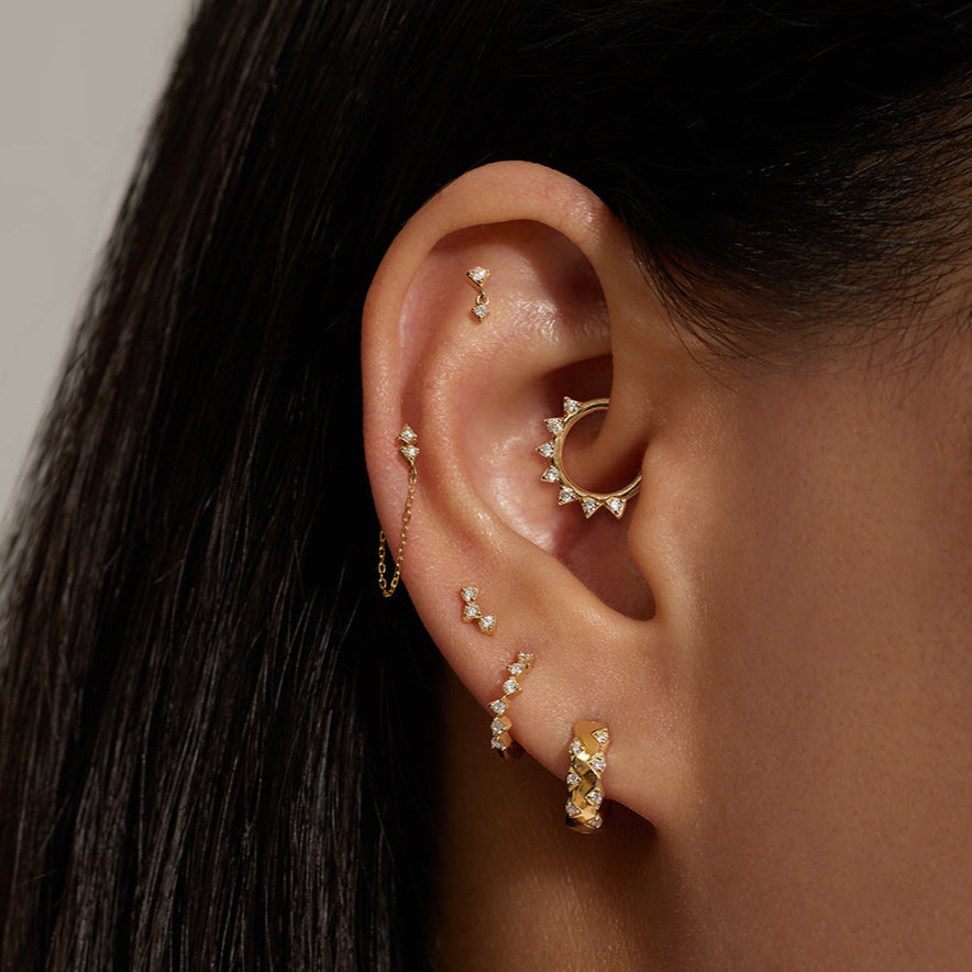 Lab-Grown Diamond Single Stud Earring