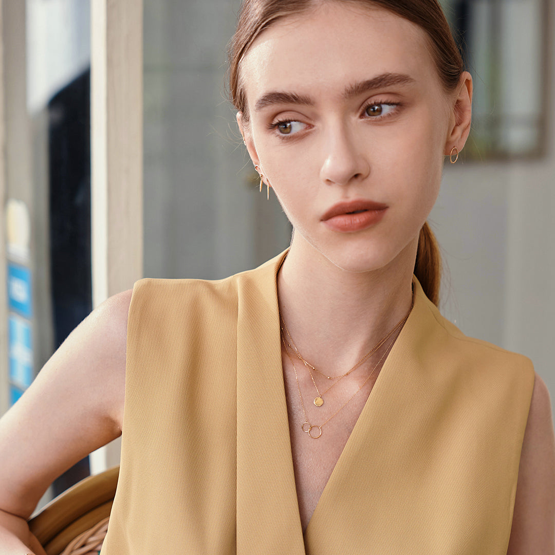 HELEN | Interlinked Circles Necklace