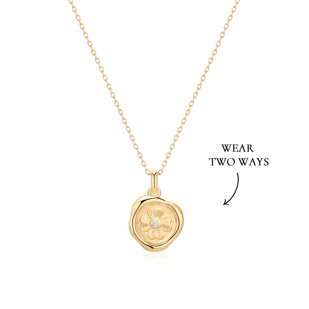 aurelie gi Double Sided Lab Grown Diamond Necklace