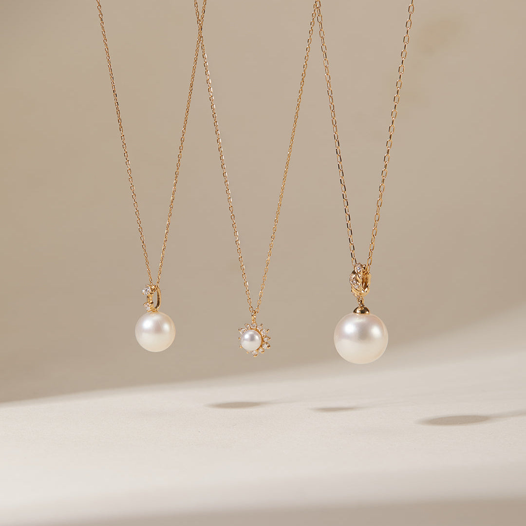 Aurelie Gi 14K gold pearl necklace