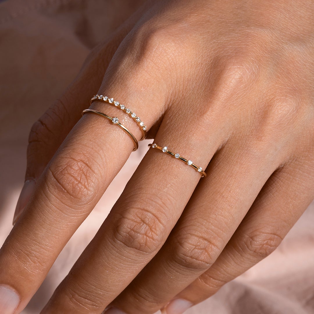 LUELLA | Floating Diamond Ring Rings AURELIE GI