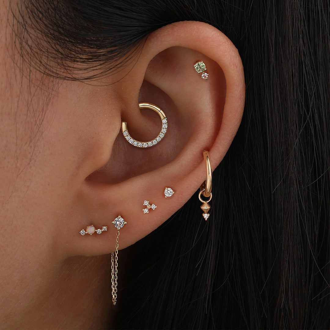 ALANA | Diamond Clicker Ring Earrings AURELIE GI