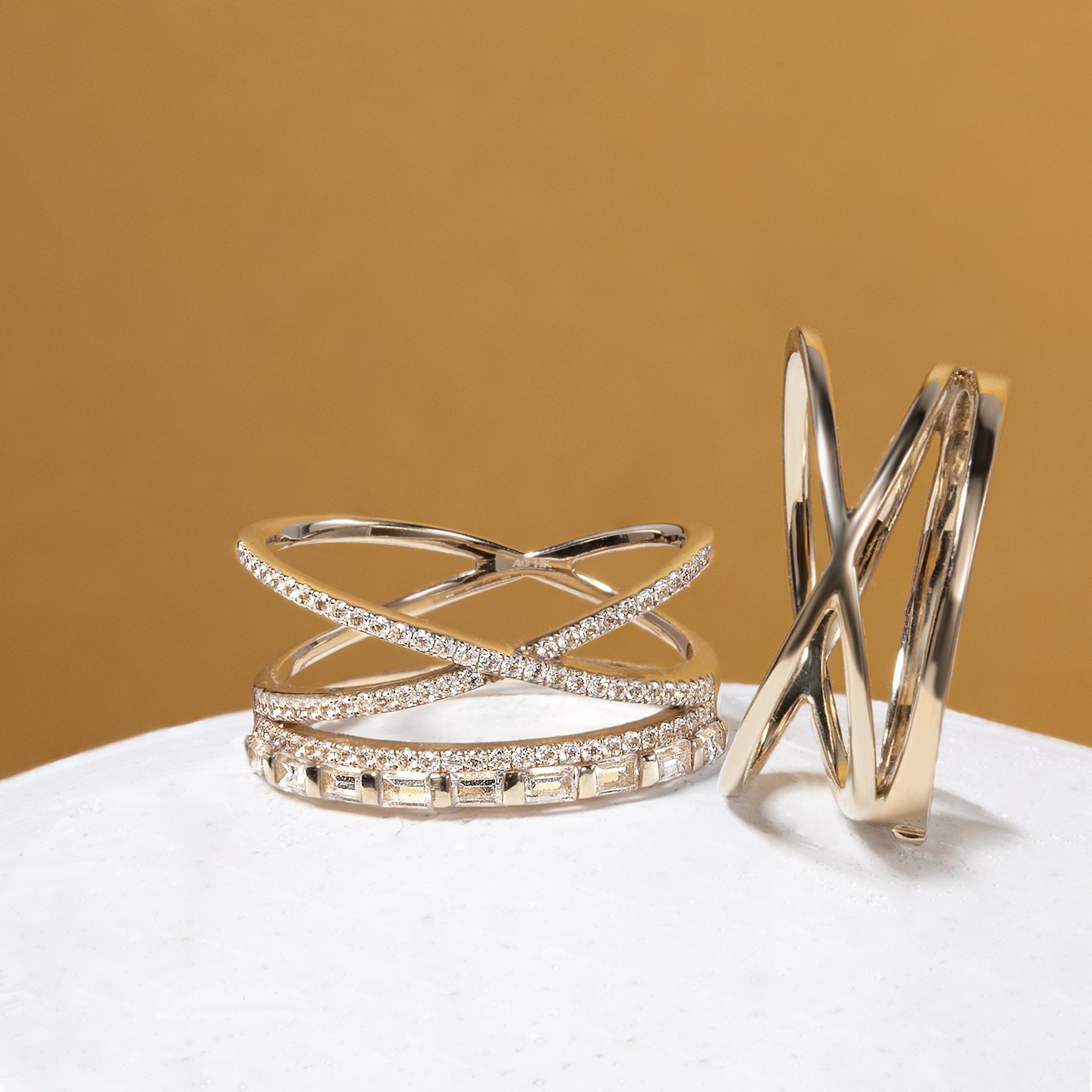 ALISA | Topaz Triple Ring Rings AURELIE GI