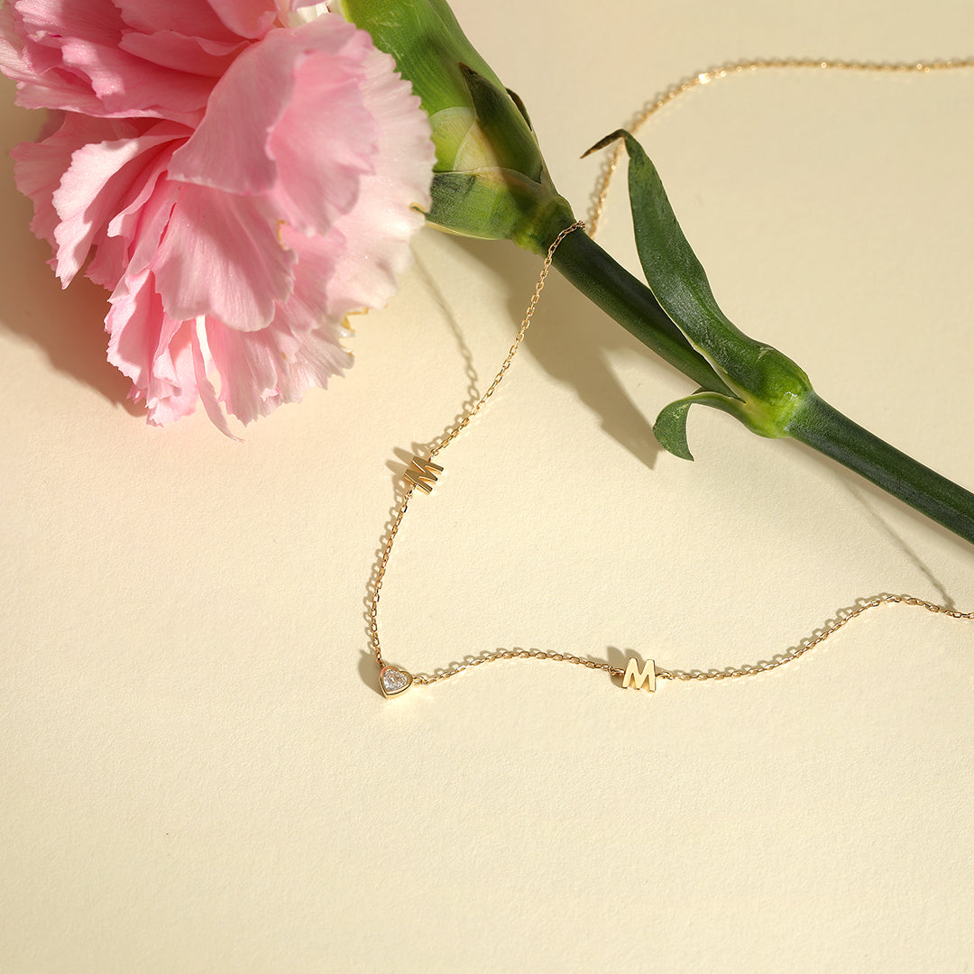 MAE | White Sapphire Mom Necklace Necklaces AURELIE GI