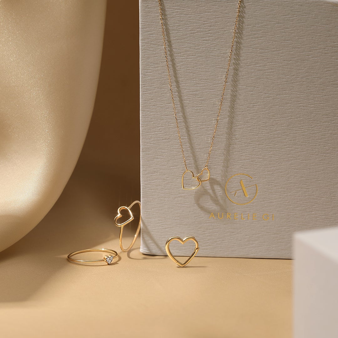 JUlLIETTE | Interlocked Hearts Necklace Necklaces AURELIE GI