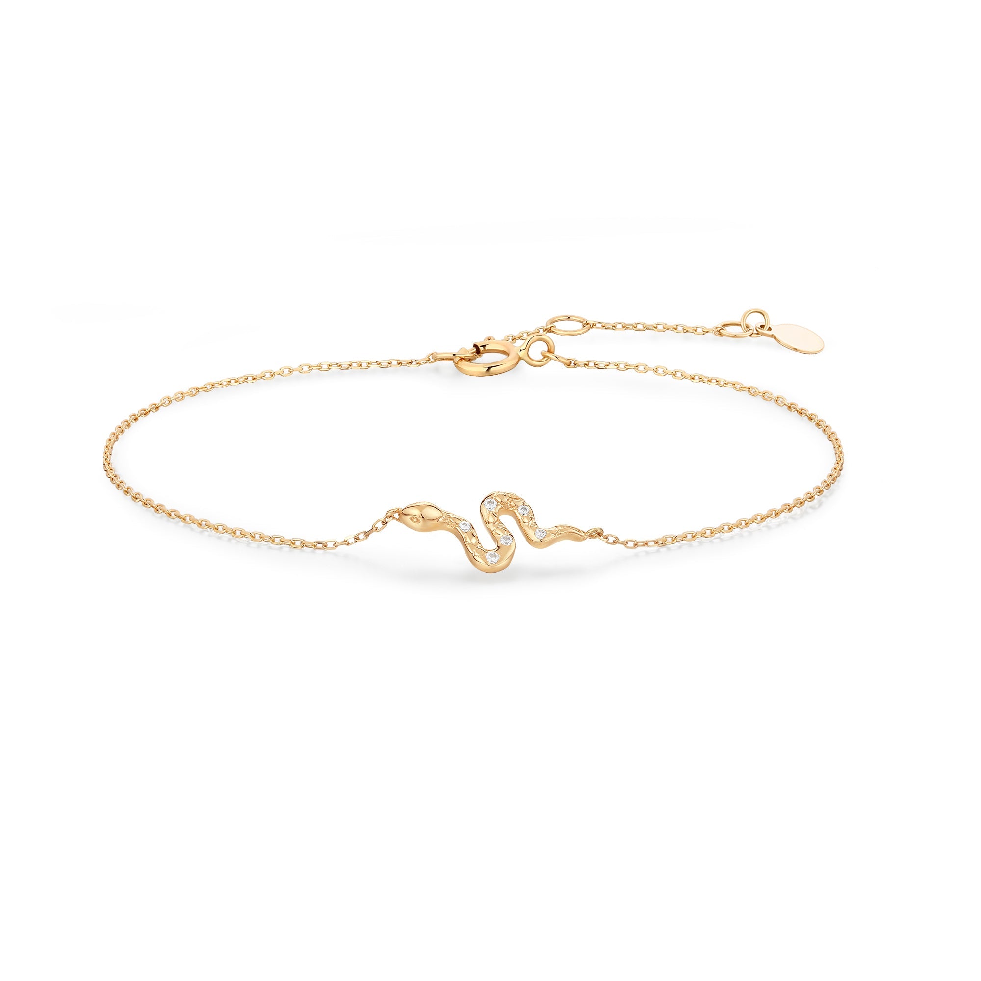 NEFERTITI | Diamond Snake Bracelet Bracelets AURELIE GI