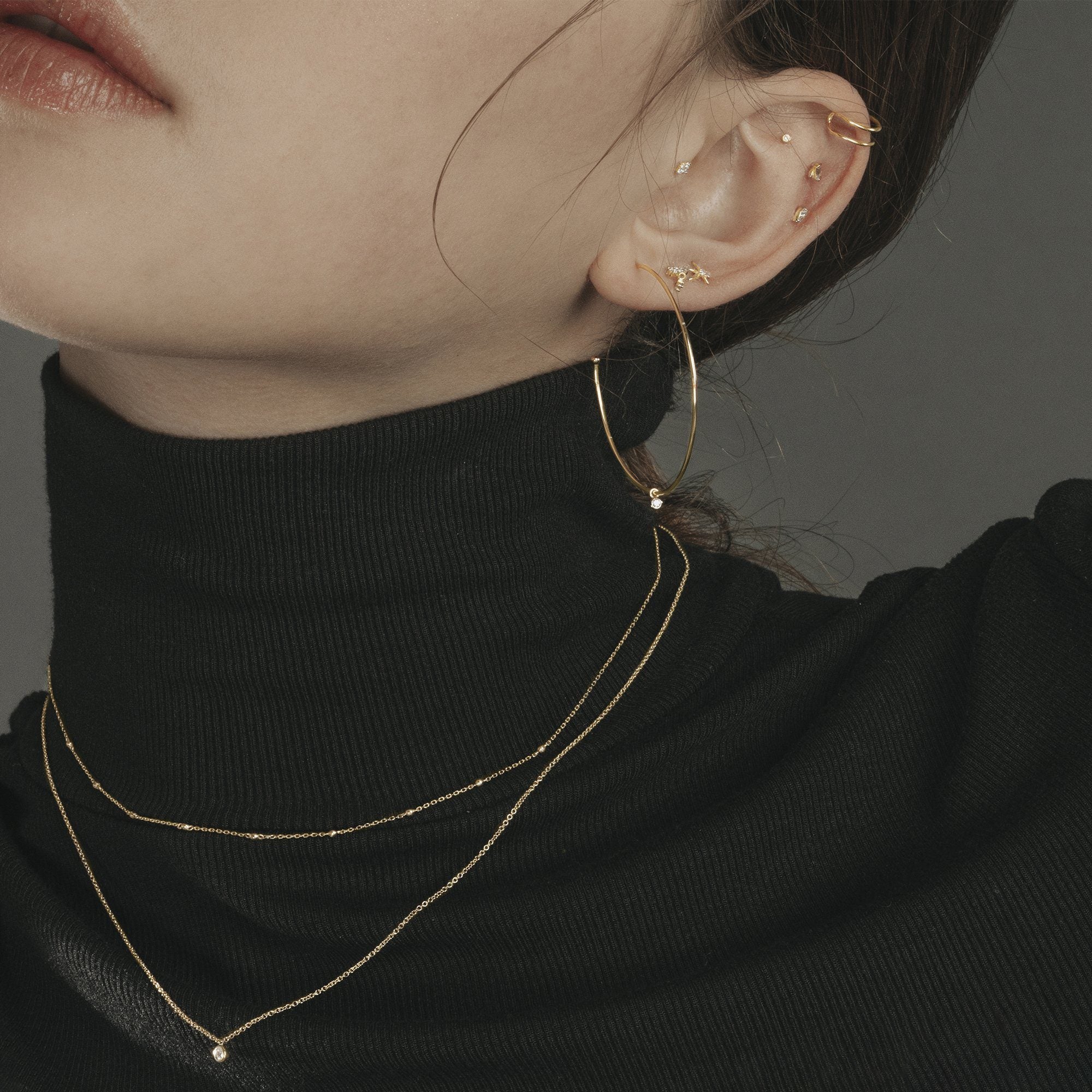 STAR | Single Diamond Starburst Stud Studs AURELIE GI