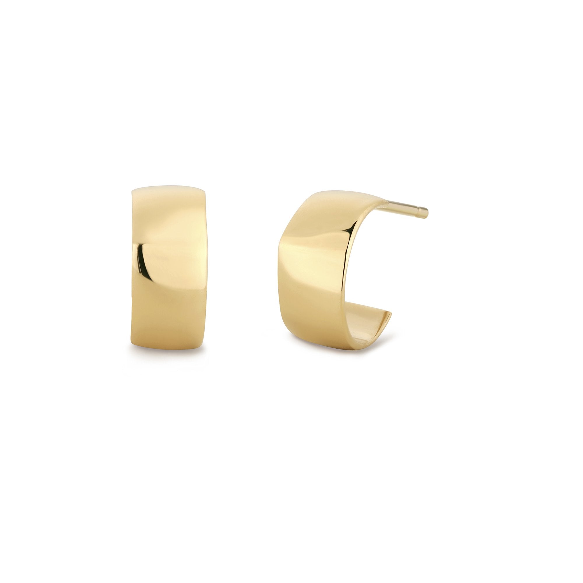 LOUISE | Wide Huggie Hoops Hoops & Huggies AURELIE GI