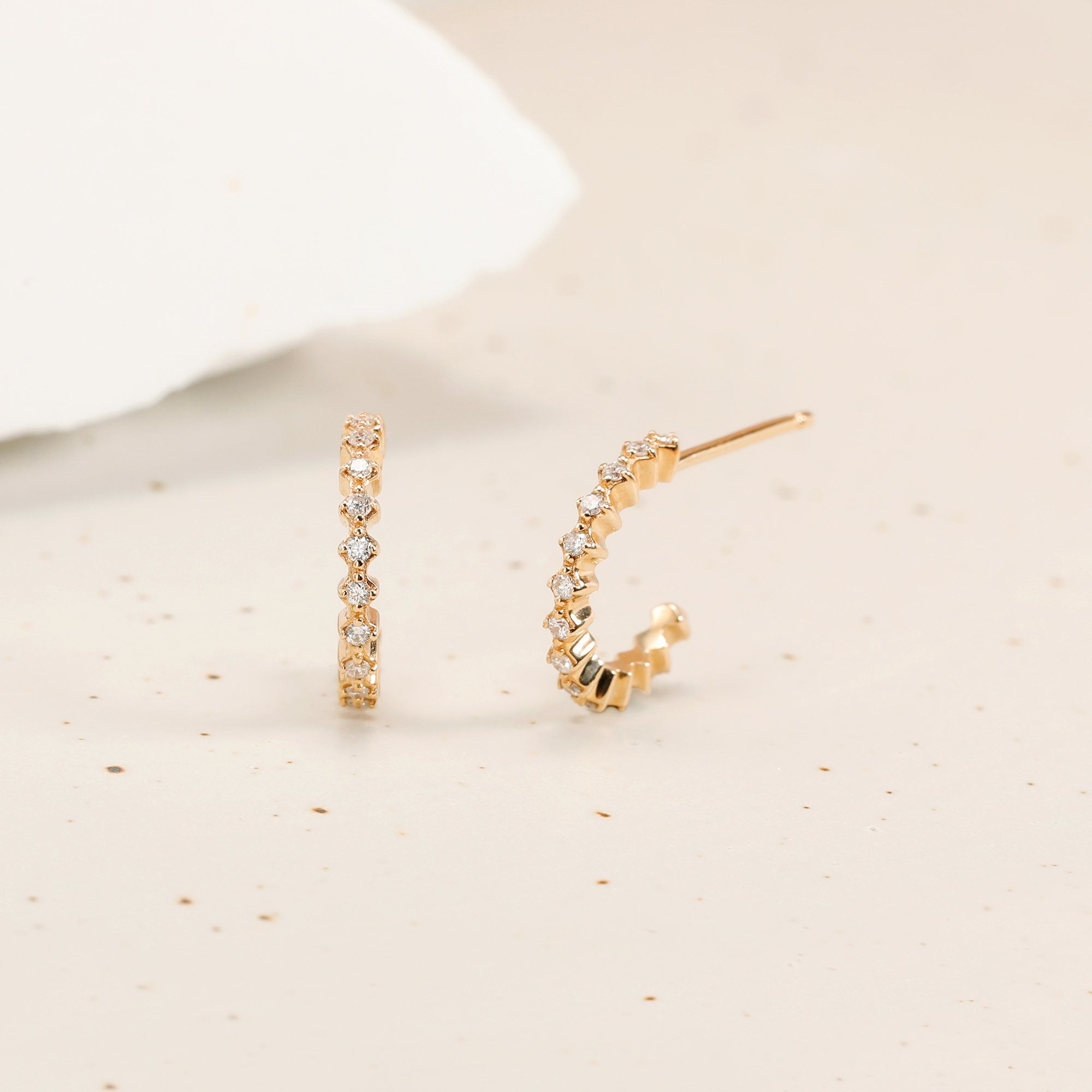 MARIE | Diamond Hoops Hoops & Huggies AURELIE GI