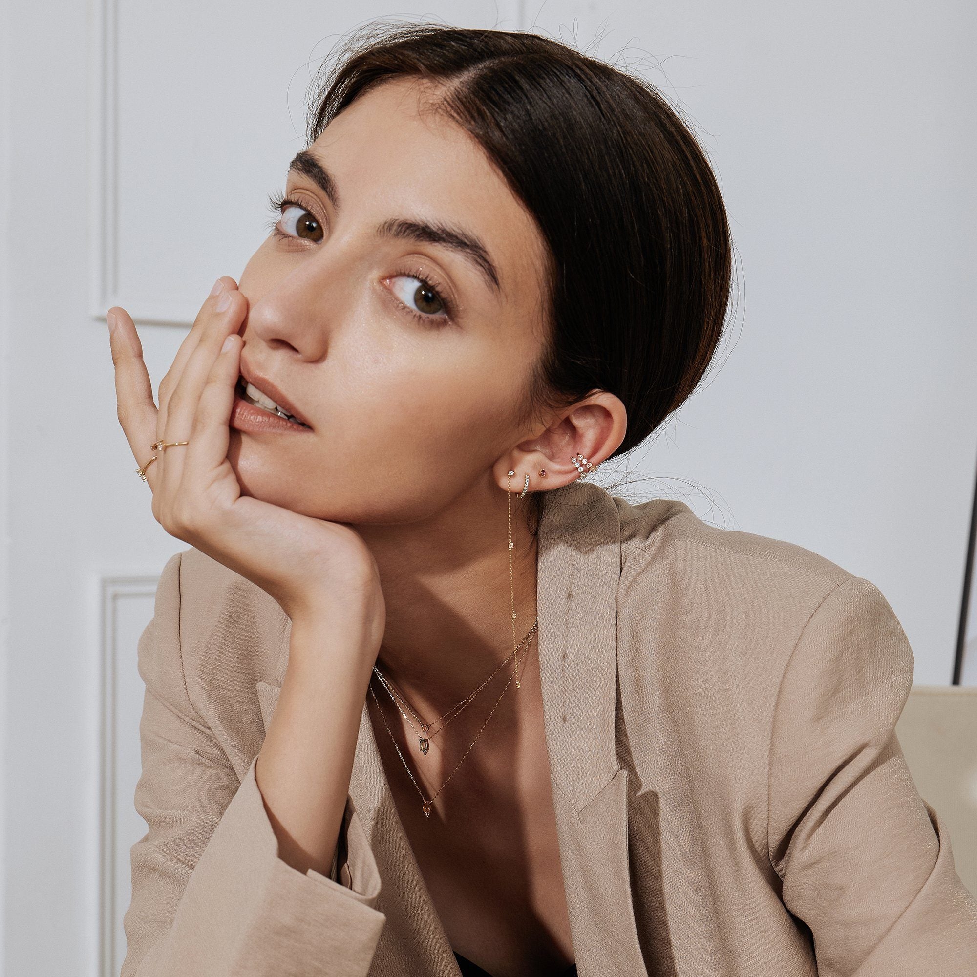 ELVA | Amethyst Single Stud Earring Studs AURELIE GI