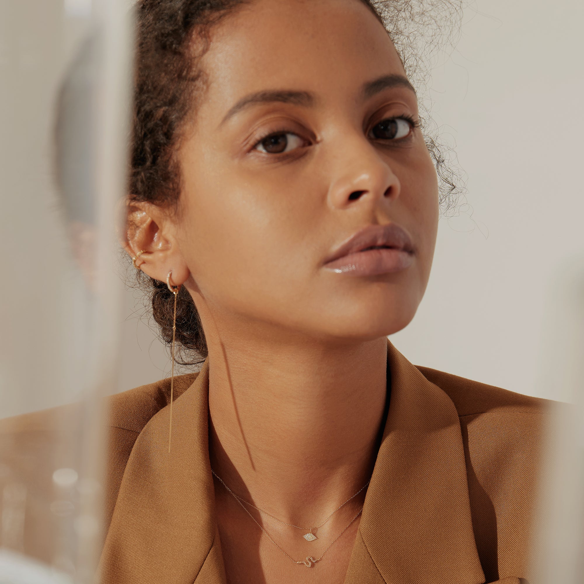 FIONA | Long Bar Earring Charm Earring Charms AURELIE GI