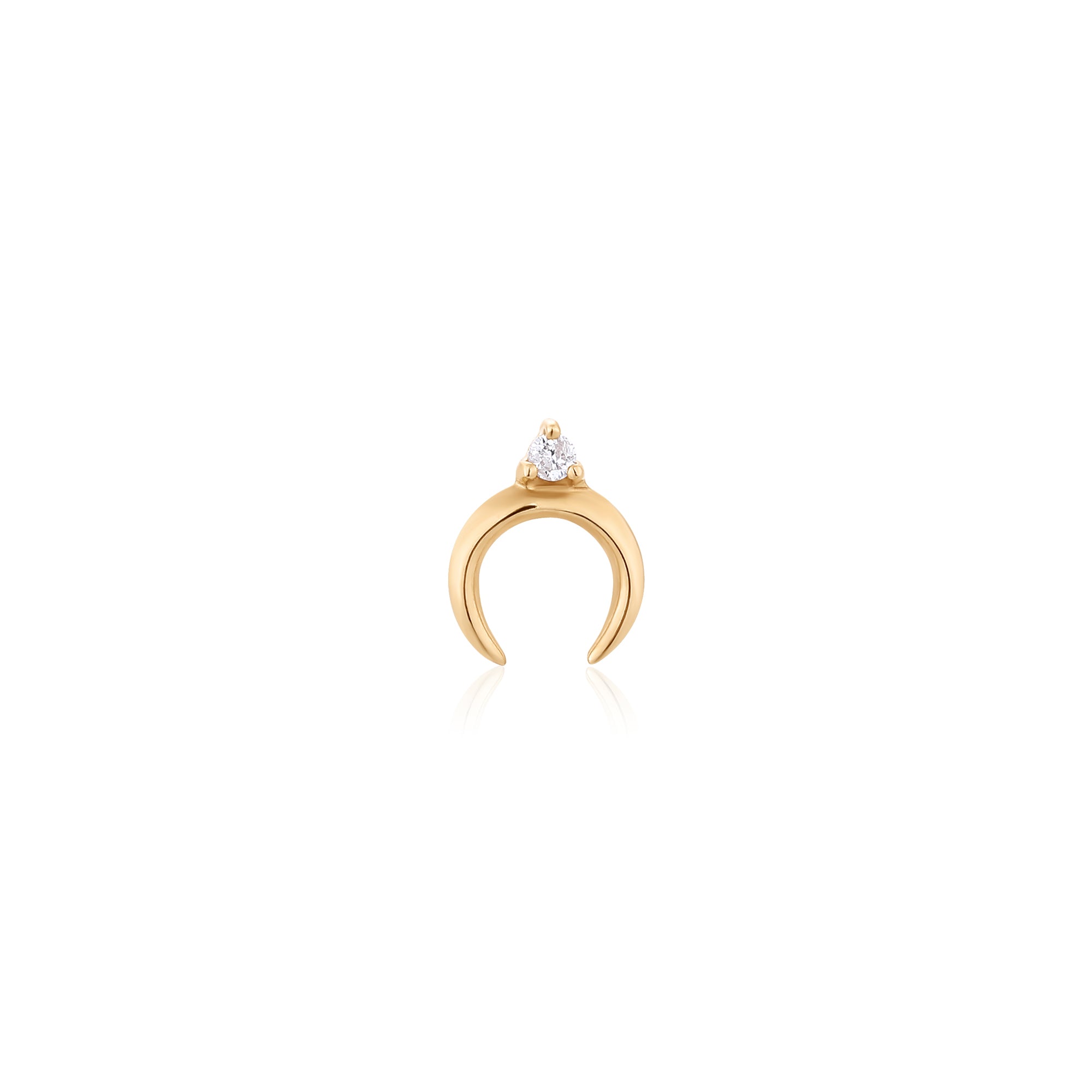 GLORIA | Diamond Arc Single Piercing Earring