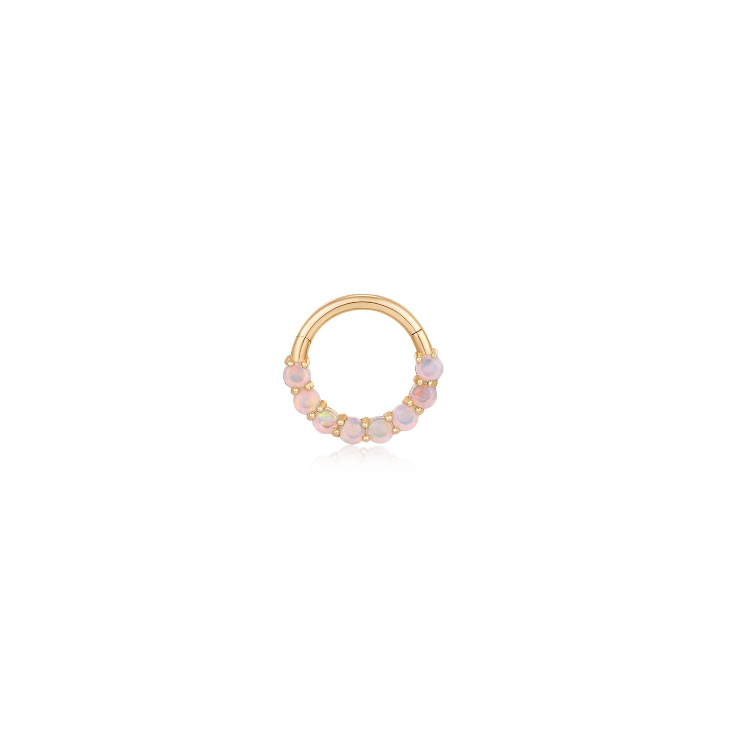 HAYDEN | Opal Clicker Ring Earrings AURELIE GI Yellow Gold